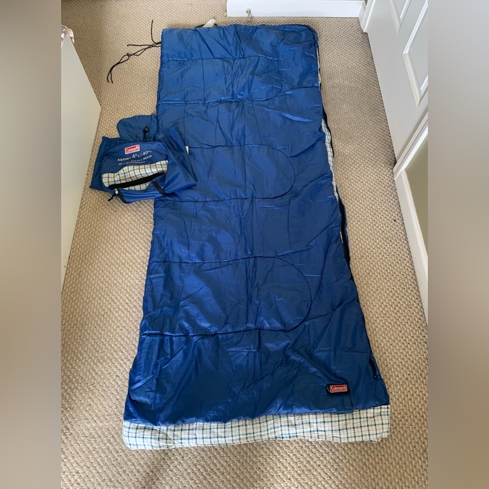 Coleman Alpine 4 C / 40 F ComfortSmart Blue Sleeping Bag